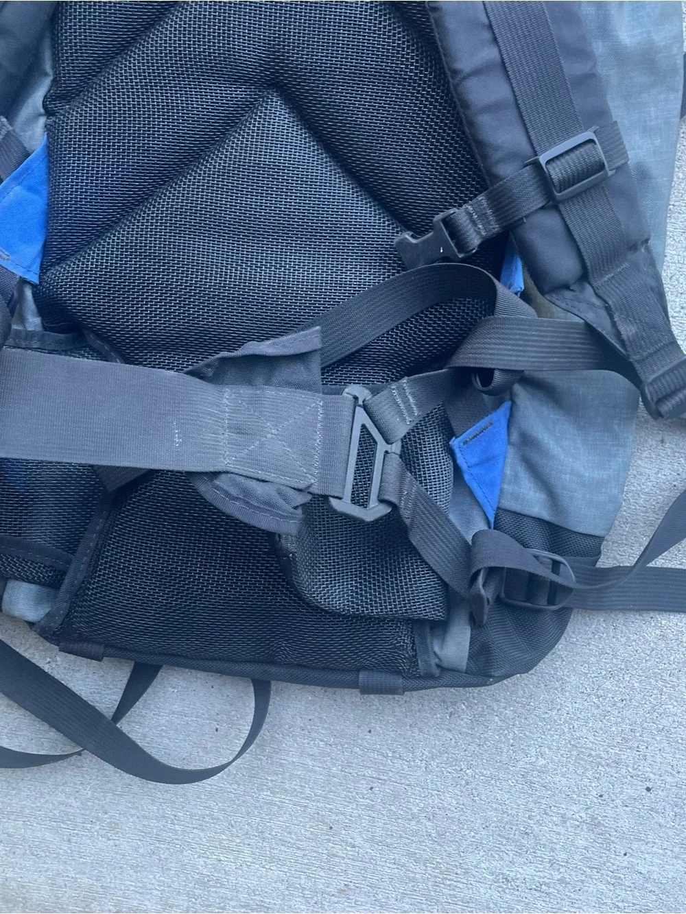 Vtg Jandd Mountaineering Hiking Backpack Day Pack Blue Gray USA Great Condition
